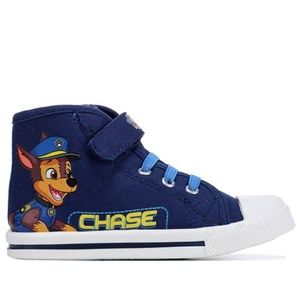 Paw Patrol Kids blue high top canvas sneakers